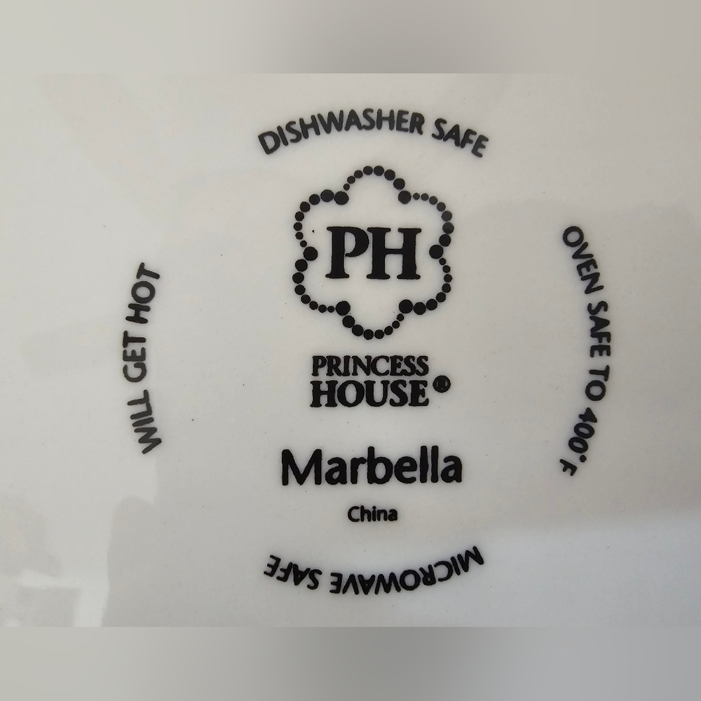 Princess House Marbella 9x13 Baking Dish #3491 White New in Box - Picture 4 of 12